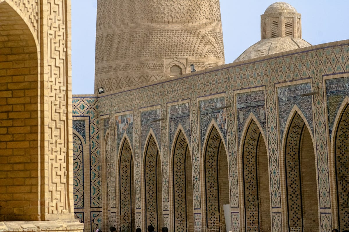 Historic brick arches in Bukhara