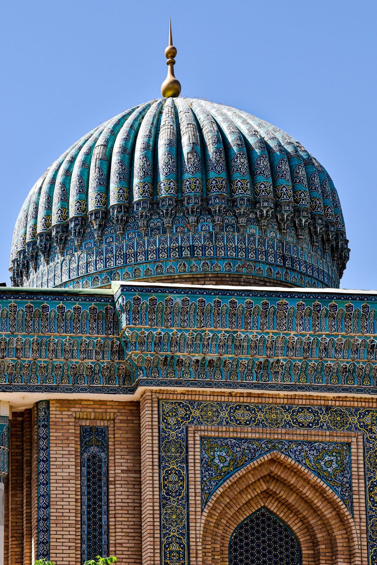 Turquoise tiled dome in Samarkand